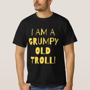 Camiseta Quote troll velho e rabugento