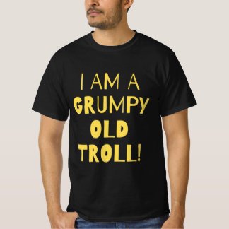 Camiseta Quote troll velho e rabugento
