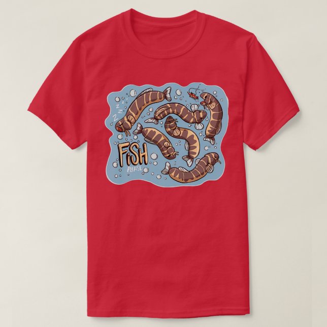 Camiseta quotFish Pleasequot (Frente do Design)
