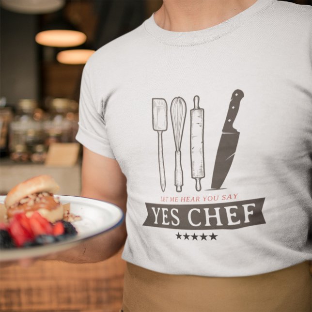 Camiseta Quoutes de chef engraçados | Texto personalizado (Criador carregado)
