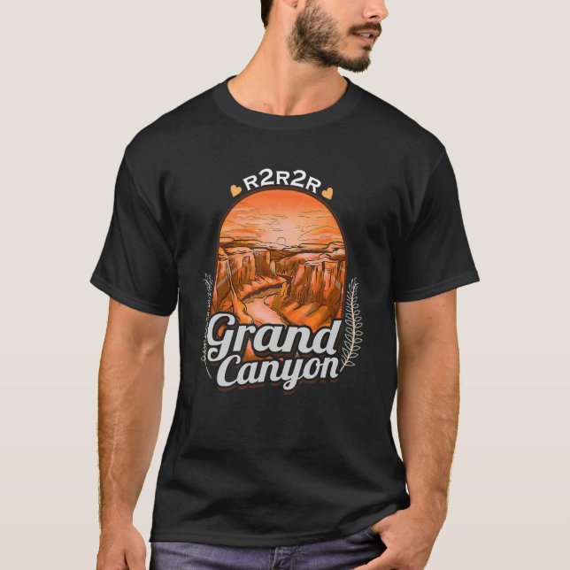 Camiseta R2R Grand Canyon National Park Rim2Rim Hiking Souv (Frente)