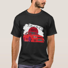 Camiseta R34 Skyline Estilo Japão Arte de Carro JDM