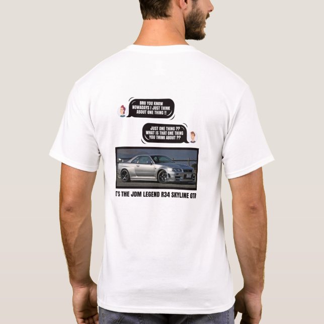Camiseta R34 Skyline GTR (Verso)