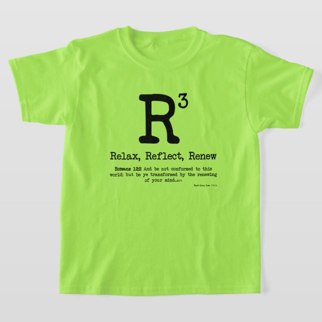 Camiseta R3: Relaxe, Reflita, Renove (Postura )