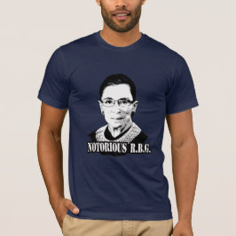 Camiseta R.B.G. notórios - Ruth Bader Ginsburg