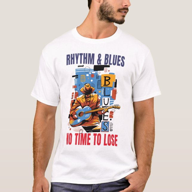 Camiseta R&B Guitarra Men White (Frente)