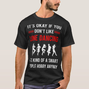 Camiseta R Dançarino de dança de linha do Smart Pessoas