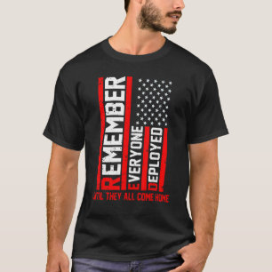 Camiseta R E D Soldiers Remember Everyone Deployed R E D Fr