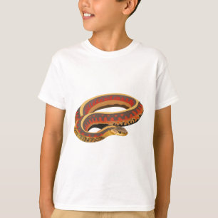 Camiseta R é para Cobra de Garter Vermelhos