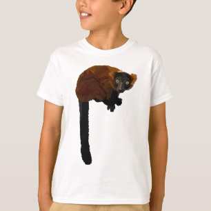 Camiseta R é para o Lemur Vermelho Rufado