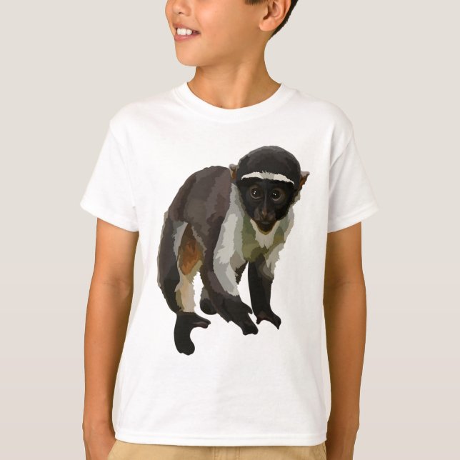 Camiseta R é para o Macaco Roloway (Frente)