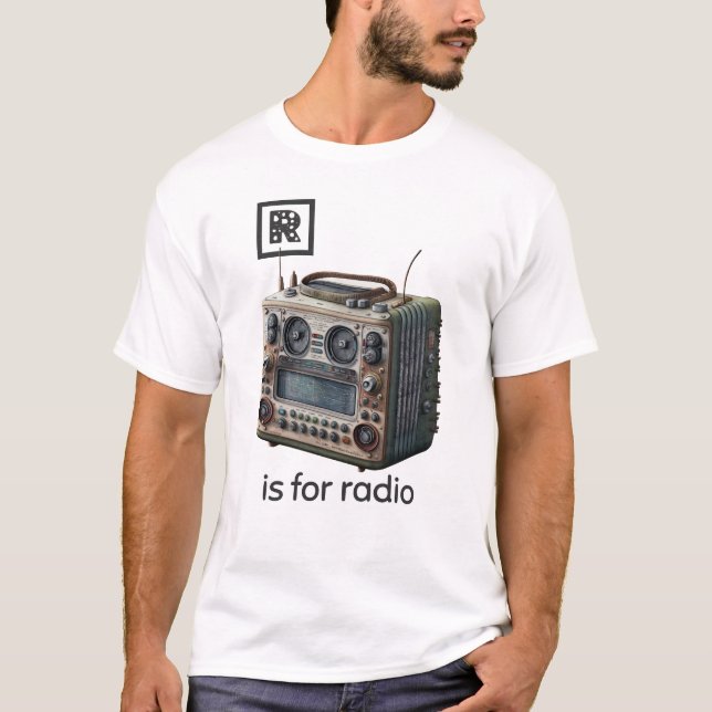 Camiseta R é para Radio T-Shirt (Frente)