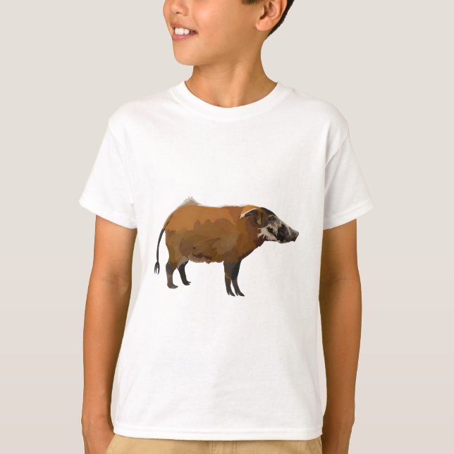 Camiseta R é para Red River Hog (Frente)