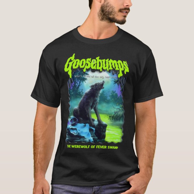 Camiseta R.L. Stine Goosebumps Nightmare Halloween Werewolf (Frente)