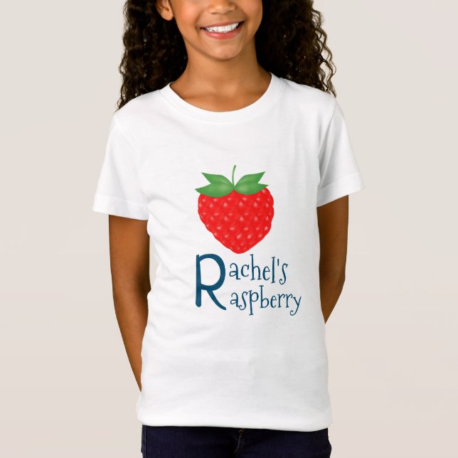 Camiseta R para sua Fruta inicial e framboesa (Frente)