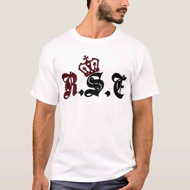 Camiseta R.S.E [escreva a arte, executam a obra-prima] (o T (Frente)