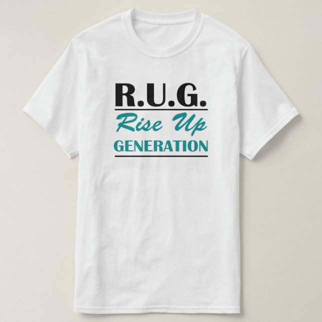 Camiseta R.U.G. Aumentar Geração (Frente do Design)