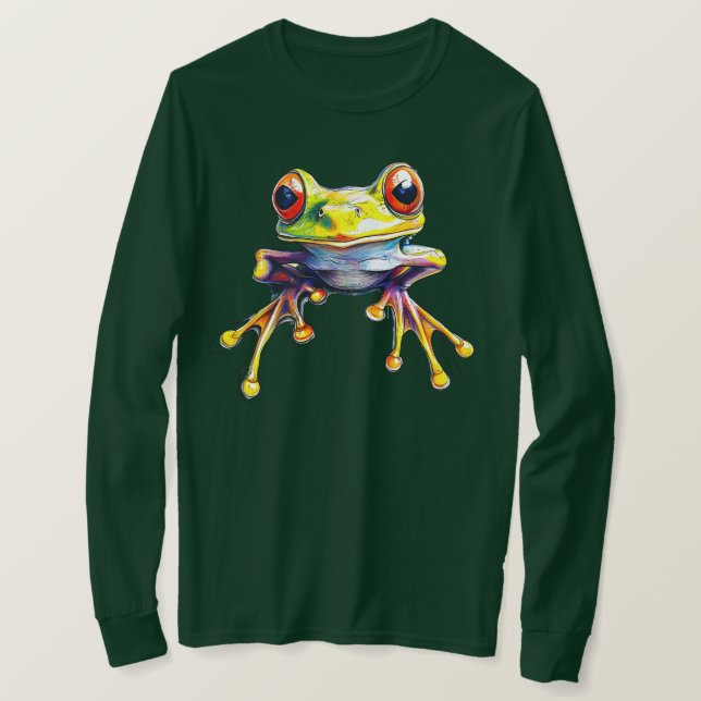 Camiseta Rã-Árvore (Frente do Design)