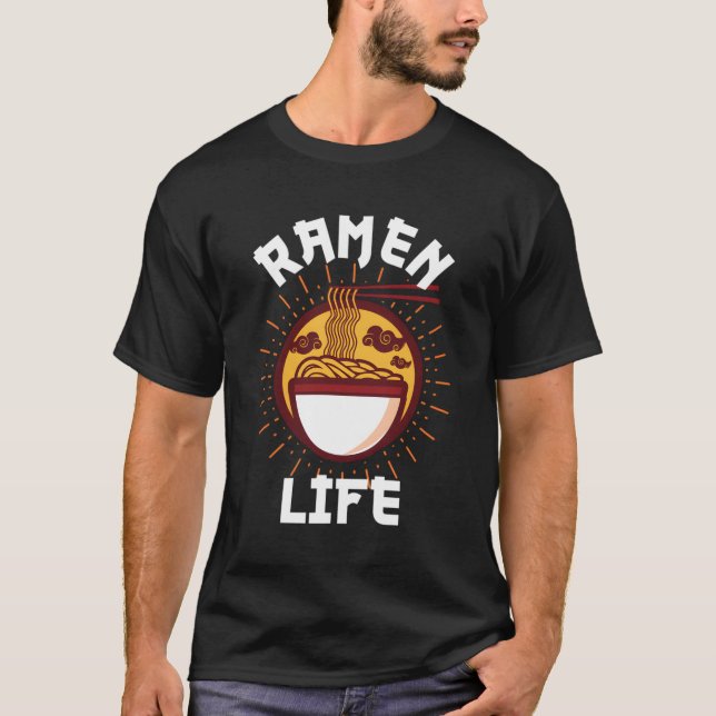 Camiseta Ra Para Noodles Japoneses Japão (Frente)