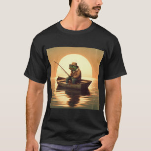 Camiseta Rã Pescadora – Arte Caprichosa Serenidade do Pôr