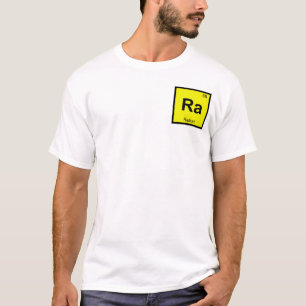 Camiseta Ra - Química do Rádio Símbolo da Tabela Periódica