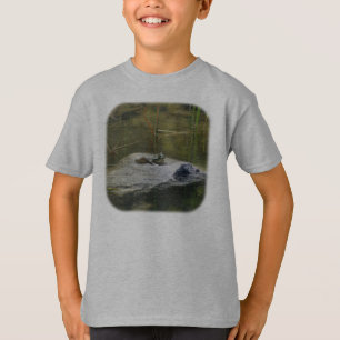 Camiseta Rã-Touro Em Rocha Em Pond Nature 