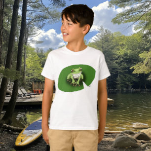 Camiseta Rã-verde-americana-de-árvore Nenúfar