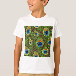 Camiseta RAB Rockabilful Colorful Peacock Feather Impressã