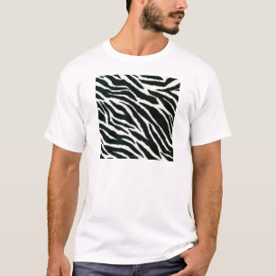 Camiseta RAB Rockabilly Estampa de Zebra Preto & Branco
