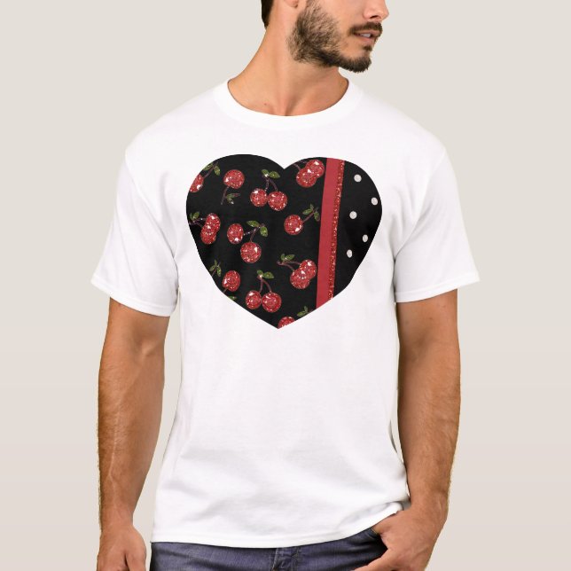 Camiseta RAB Rockabilly Muito Cherry Black (Frente)