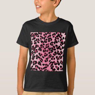 Camiseta RAB Rockabilly Pink Cheetah Impressão