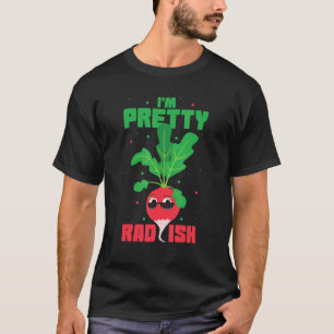 Camiseta Rabanete Cenoura Bonito à Base de Plantas Vá Ser V