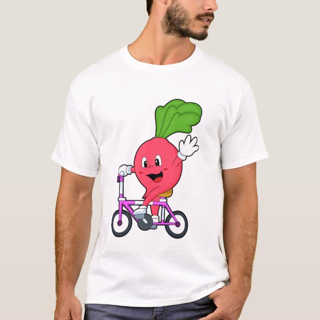 Camiseta Rabanete com Bicicleta (Frente)