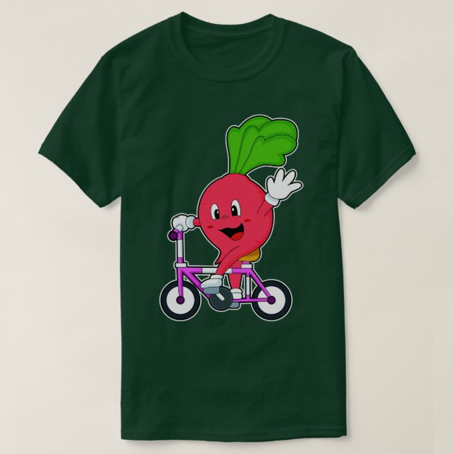 Camiseta Rabanete com Bicicleta (Frente do Design)