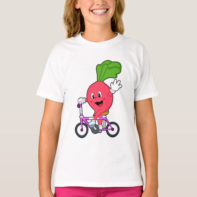Camiseta Rabanete com Bicicleta (Frente)