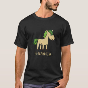 Camiseta Rabanete de Cavalo Criação de Animais Rabanete Leg