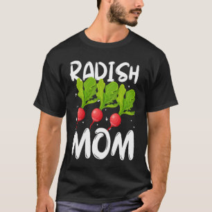 Camiseta Rabanete Mãe Dia das Mães Jardineiro de Legumes