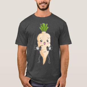 Camiseta Rabanete, Malhação De Construção De Artes De Gym V