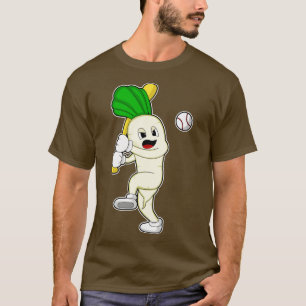 Camiseta Rabanete no Baseball com Baco de Beisebol