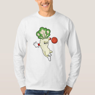 Camiseta Rabanete no basquete