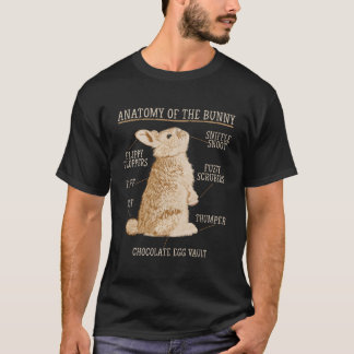 Camiseta Rabbit Anatomy Bunny Lover Animal Pet Owner