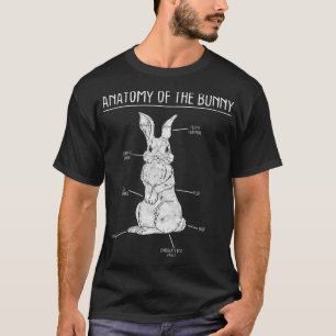 Camiseta Rabbit Anatomy Bunny Lover Animal Pet Owt Gift T