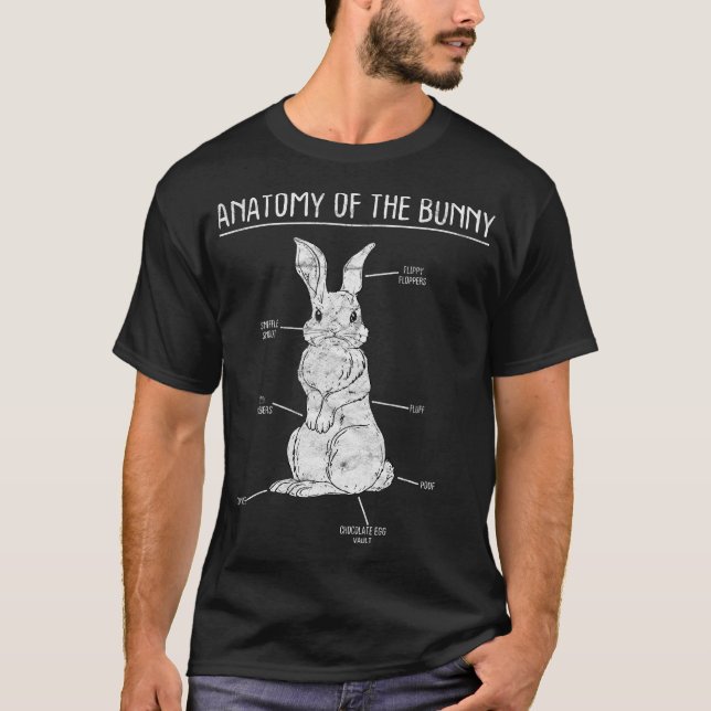 Camiseta Rabbit Anatomy Bunny Lover Animal Pet Owt Gift T (Frente)