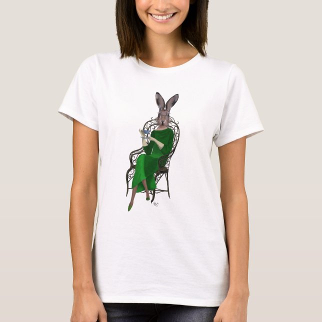 Camiseta Rabbit Bella Tomando Chá 2 (Frente)
