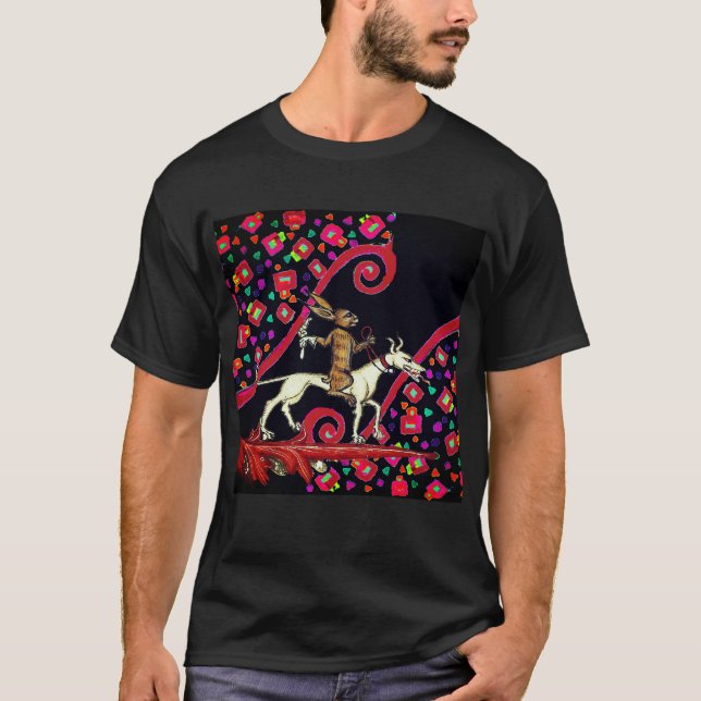 Camiseta Rabbit BESTIAL MEDIEVAL ESTRANHO A Andar por Cacho (Frente)