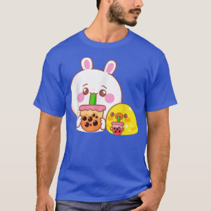 Camiseta Rabbit Boba Tea Bubble Tea Kawaii Theme Cute Rabbi