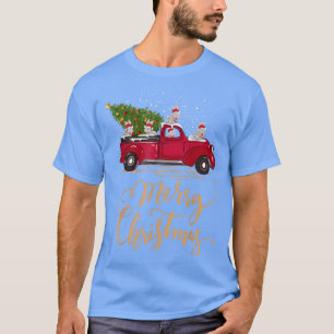 Camiseta Rabbit Bunny Driving Christmas Tree Truck Bunny Ch