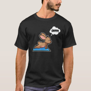 Camiseta Rabbit Bunny Yoga Pose ginástica esportiva Ohm Hea