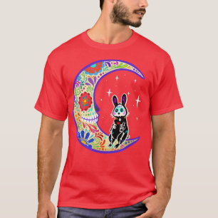 Camiseta Rabbit Dia de Los Muertos Skeleton Sugar Skull T-S
