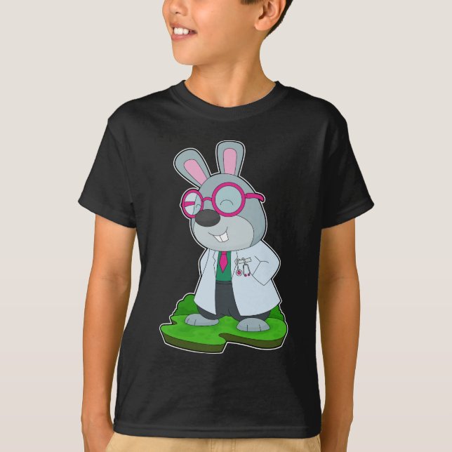 Camiseta Rabbit Doutor Stethoscope (Frente)